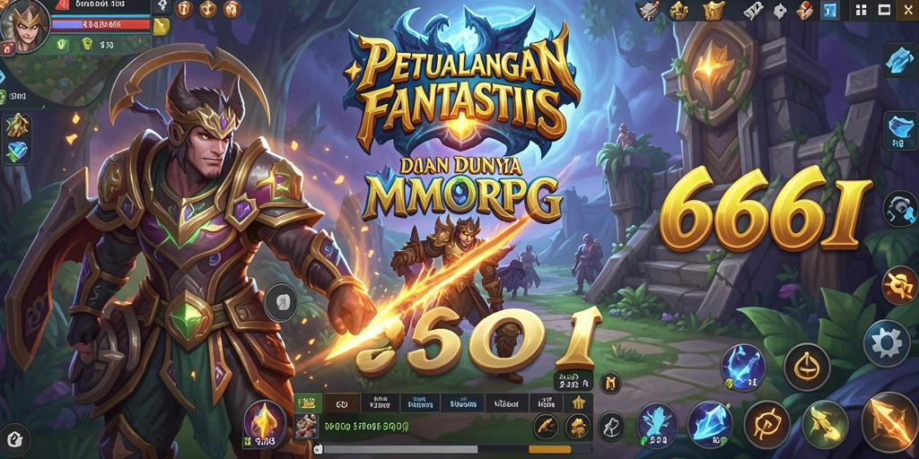 Screenshot gameplay dari 666I yang menunjukkan pertempuran seru di dunia MMORPG.