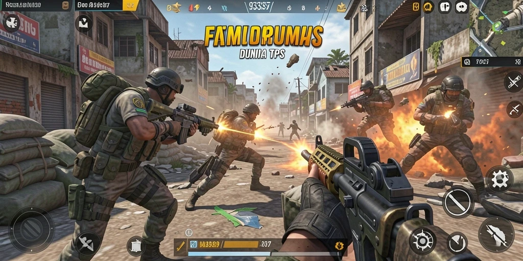 Gameplay mendebarkan di dunia TPS yang menantang.