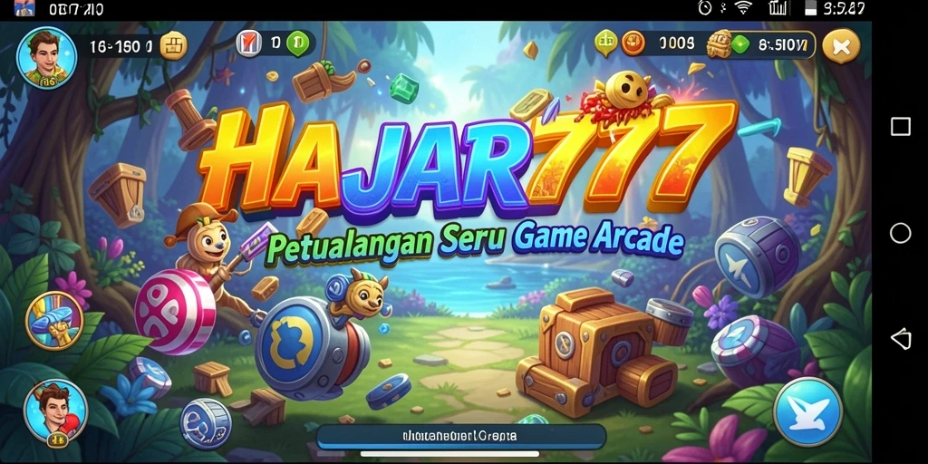 Tampilan gameplay menarik dari game Arcade HAJAR777.