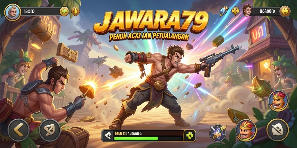 Tampilan gameplay seru dari JAWARA79 dengan petualangan menarik.