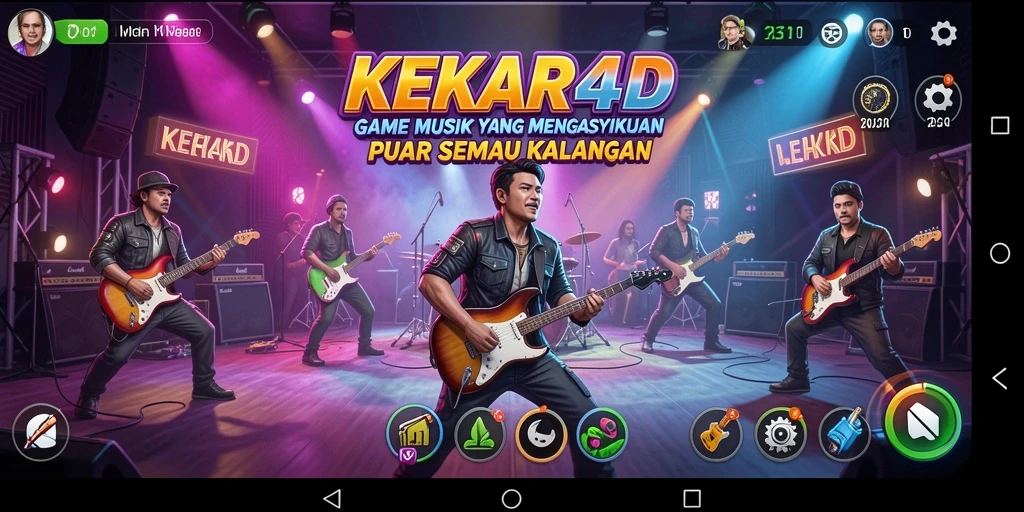 Tampilan gameplay KEKAR4D yang penuh warna dan interaktif.