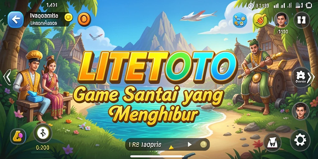 Screenshot menunjukkan gameplay seru dan menghibur dari LITETOTO.