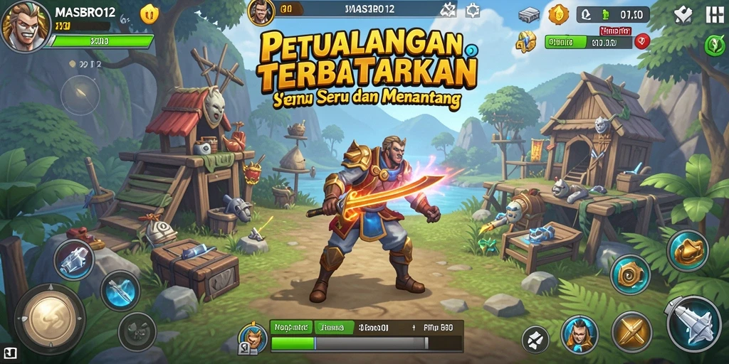 Tampilan gameplay menakjubkan dari dunia terbuka MASBRO12.