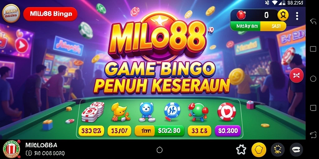 Tampilan gameplay Bingo yang seru dan interaktif di MILO88.