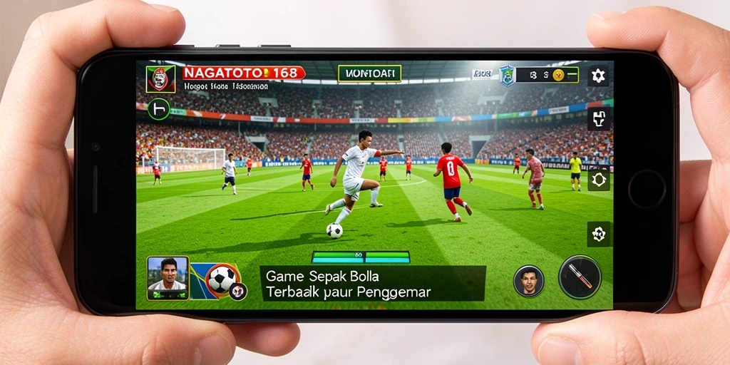 Screenshot NAGATOTO168 menampilkan aksi seru di lapangan sepak bola yang penuh tantangan.