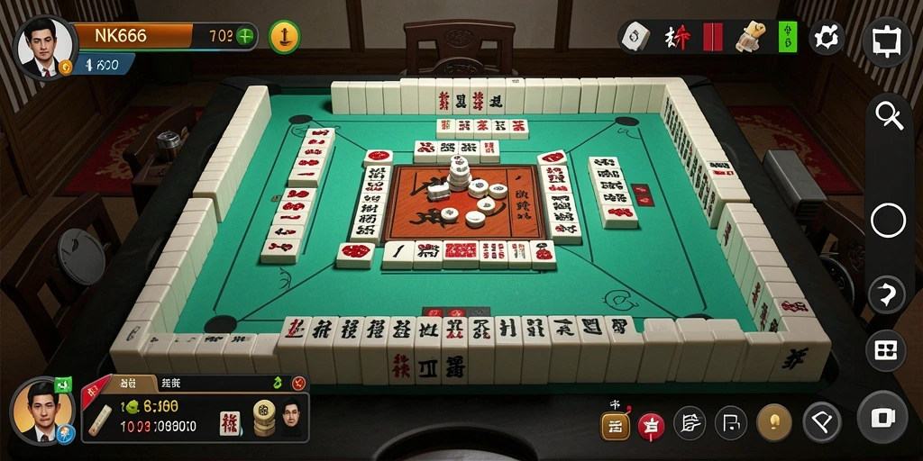 Tampilan menarik dari gameplay NK666 saat memecahkan teka-teki Mahjong.