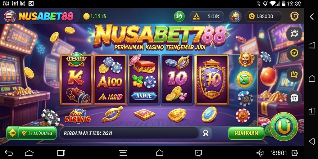 Menampilkan gameplay seru NUSABET88 dalam aksi Kasino.