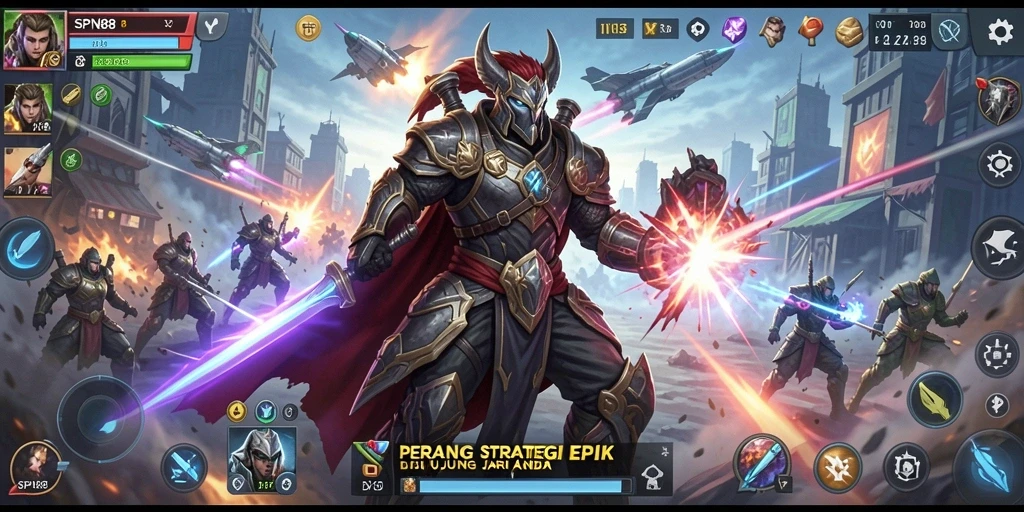 Tangkapan layar SPN88 menunjukkan aksi strategis yang mendebarkan.