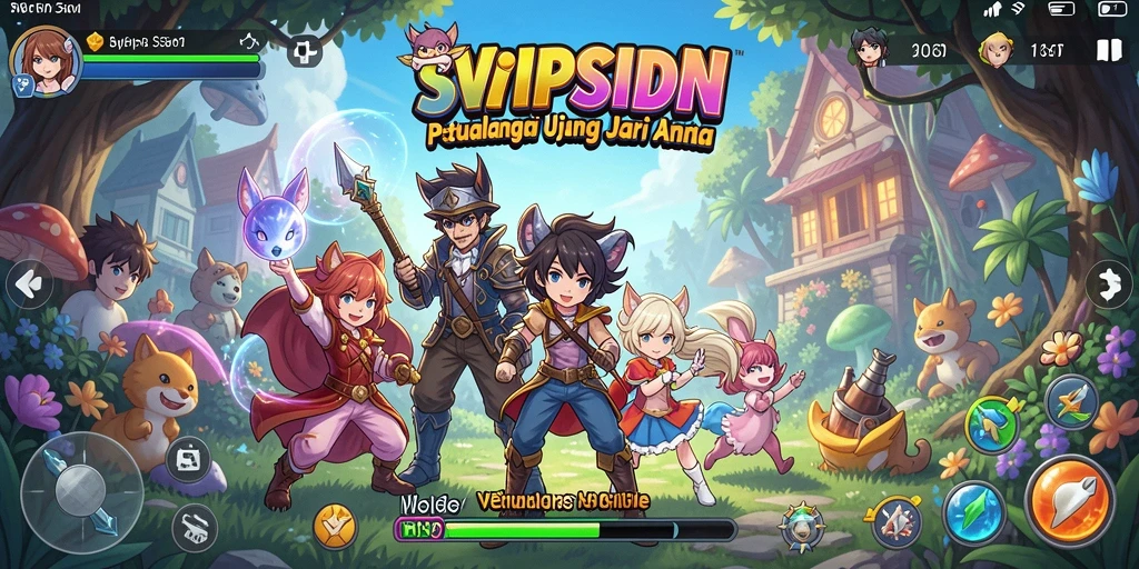 Tampilan gameplay <strong>SVIPSIDN</strong> yang penuh warna dan dinamis.