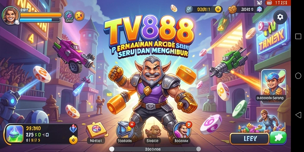 Tampilan gameplay TV888 yang seru dan menghibur.