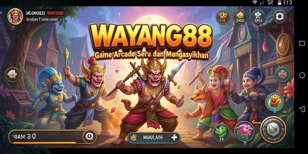 Tampilan menarik dari gameplay <strong>WAYANG88</strong> yang penuh warna dan karakter.