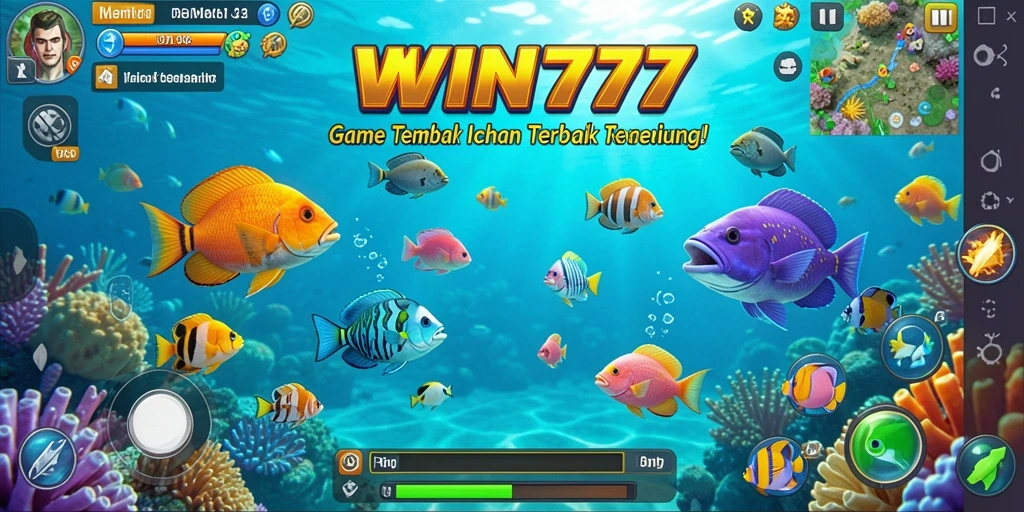Tangkapan gambar dari gameplay Tembak Ikan yang seru di WIN777.